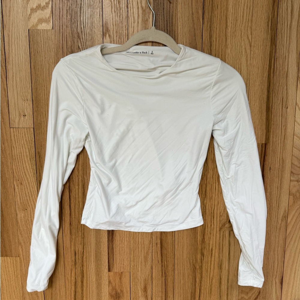 Abercrombie White Long Sleeve Shirt, S, NWOT